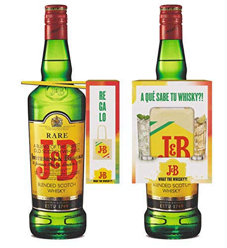 J&B Rare Whisky Escocés Pack con Bolsa de Tela de Regalo - 700 ml