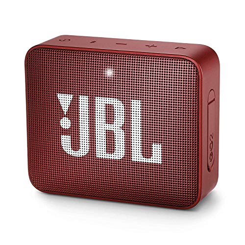 JBL GO 2 - Altavoz inalámbrico portátil con Bluetooth , Parlante resistente al agua (IPX7) , hasta 5h de reproducción con sonido de alta fidelidad , Rojo