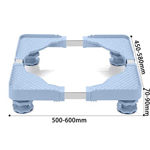 JCJ-Shop Soporte Multifuncional Ajustable para Lavadora Base Refrigerador, con 4 Pies ElevacióN Fuertes, Carga MáXima 300 Kg, para Secadora y Pedestal Lavadora
