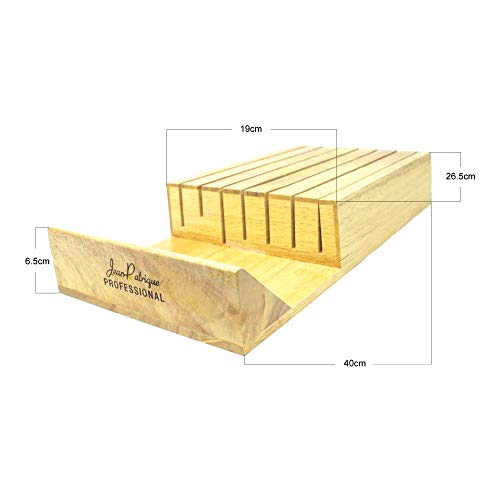 Jean-Patrique Cajón de la cocina Bandeja de cuchillos de madera | Estante de almacenamiento de cuchillos de madera natural - 7 ranuras