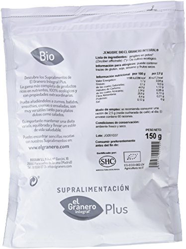 JENGIBRE POLVO BIO 150 gr