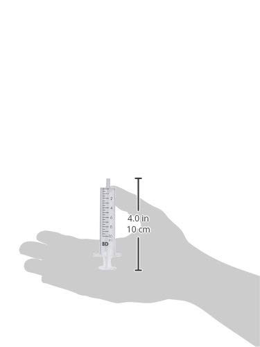 Jeringa hipodérmica de plástico desechable estéril de 10 ml (paquete de 10)