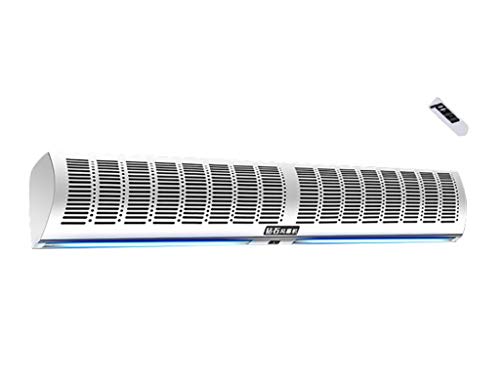 JF Ventiladores Cortina de Aire,Cortina de Viento Interior con Control Remoto, Viento Potente, Cortina De Aire Interior Comercial, Ajuste De 2 Velocidades, OperacióN con Un Solo BotóN