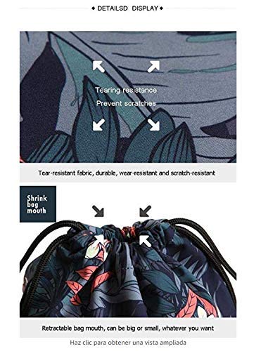 JHUIK Drawstring Bag Backpack,Ligero Plegable de Gran Capacidad TCG Magic The Gathering Mochila con cordón Mochila Bolsa de Viaje Casual Casual Bolso de Hombro Duradero