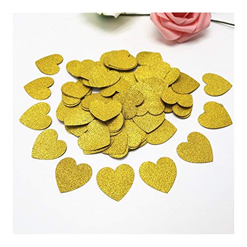 JIAHUI Papel de Oro Rosa Confeti Boda Fiesta de cumpleaños Confetis Tarjeta de Papel Suministros de Decoración (Color : Las04 Gold)