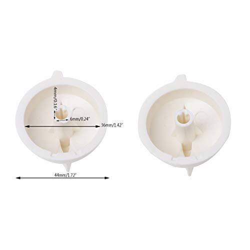 jiheousty Interruptor de Control de plástico de Temporizador de Perilla giratoria de Horno de microondas de 2 Piezas para Medios universales