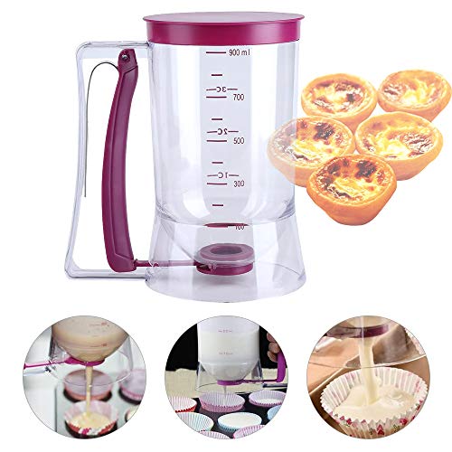 Jilin Pancake Batter Dispenser - Dispensador de masa con etiqueta de medición (900 ml)