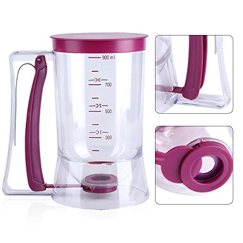 Jilin Pancake Batter Dispenser - Dispensador de masa con etiqueta de medición (900 ml)