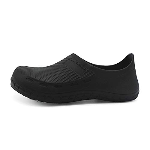 Jiyaru Zapatos de Trabajo Zapatos para Sanitarios y Hosteleria para Hombre, Zuecos de Trabajo para Cocina Cocinero Resistente al Agua y al Aceite Profesional Asian 42