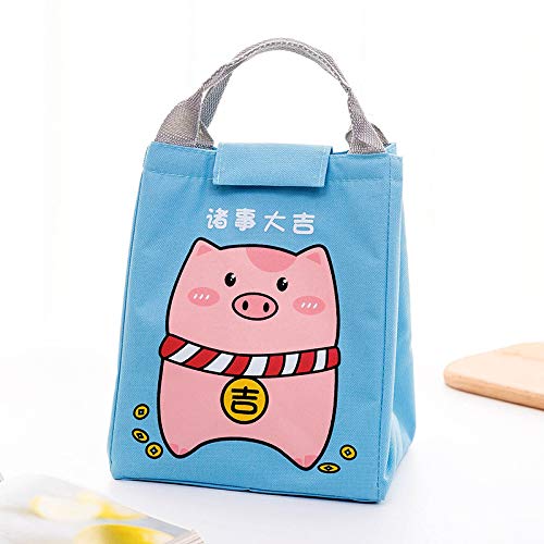 JKK Bolsa De Almuerzo Impermeable Bolsa De Almuerzo Bolsa De Aislamiento De Dibujos Animados Bolsa De Hielo Creativa 23 * 20 * 17cm Todo Esta Bien