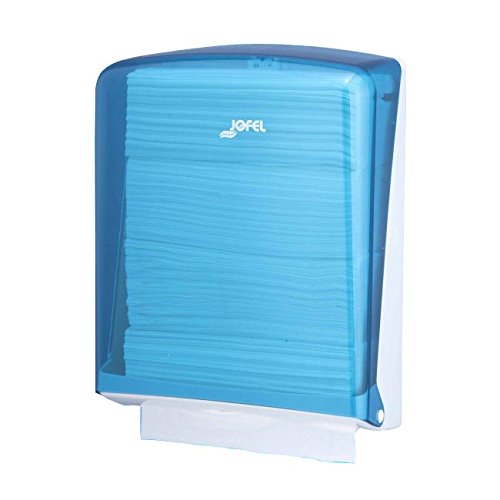 Jofel AH34200 Azur Dispensador de Toallas de Manos, Zig-Zag, Azul