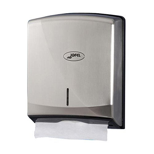 Jofel AH38000 Dispensador de Toallas de Manos Zig-Zag Smart (Z-600), Niquelado