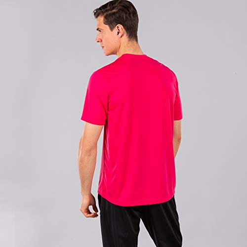 Joma Combi Camiseta Manga Corta, Hombre, Rosa (Fucsia), L