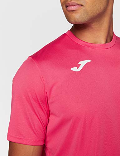 Joma Combi Camiseta Manga Corta, Hombre, Rosa (Fucsia), L