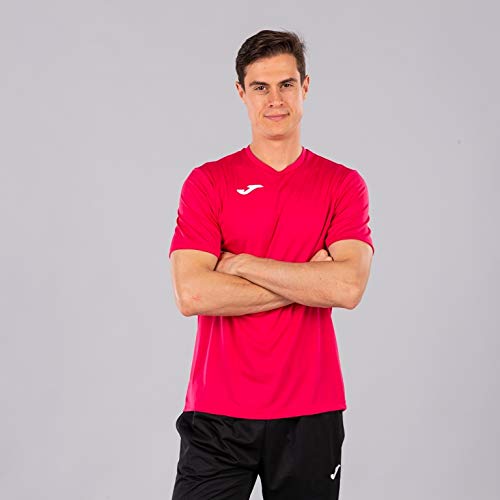 Joma Combi Camiseta Manga Corta, Hombre, Rosa (Fucsia), L