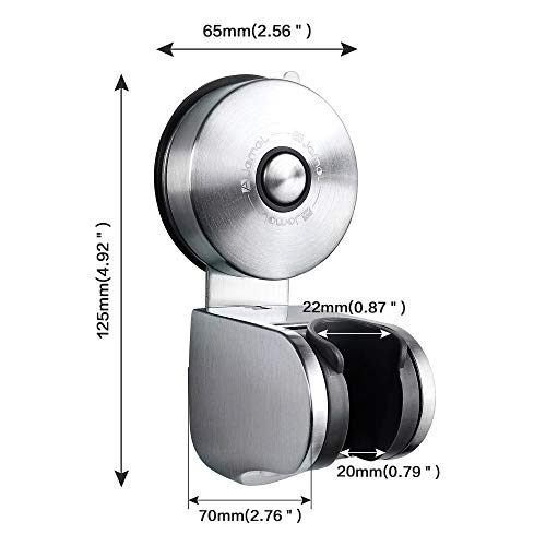 JOMOLA Soporte Universal Para Cabezal De Ducha Acero Inóxidable 4 Modos Ángulos Ajustable Base Soporte Ventosa De Ducha Portable Sujetador Ventosa Succión Al Vacio Para Cabezal De Ducha