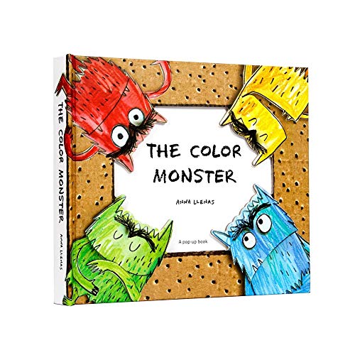 JOMSK Inglés Libro de imágenes Mi Monstruo Emocional estéreo 3D Picture Book Hardcover (Color : Multi-Colored, Size : 27x23.5x2.8cm)