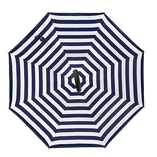Jooayou Paraguas Invertido de Doble Capa,Paraguas Plegable de Manos Libres Autoportante,Paraguas a Prueba de Viento Anti-UV para la Lluvia del Coche al Aire Iibre