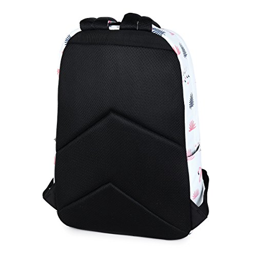 Joymoze Moderna Mochila de Ocio para Niñas Mochila Escolar para Adolescentes Mochila Bolso Estampado para Mujer Flamingos