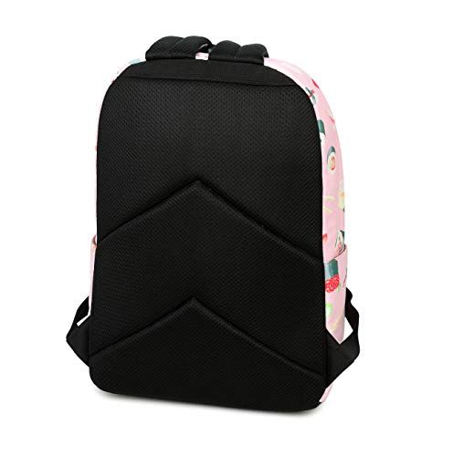 Joymoze Moderna Mochila de Ocio para Niñas Mochila Escolar para Adolescentes Mochila Bolso Estampado para Mujer (Sushi)