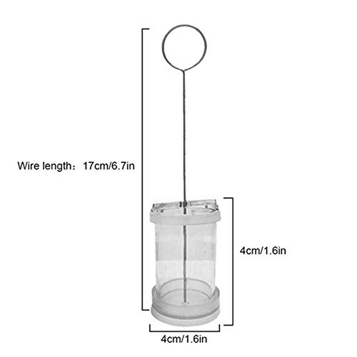 Jroyseter DIY plástico Molde de la Vela Arte Hecho a Mano Fabricación de la Vela Forma cilíndrica a Molde Transparente Conjunto para la fabricación de Velas de aromaterapia (4CM)