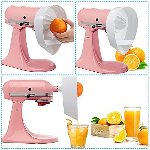 JUANstore Exprimidor De Fijación, Incl. Reamer, Colador, Tamiz Bandeja Exprimidor, Exprimidor Eje De La Palanca Compatible con Kitchenaid JE KN12AP Exprimidor Licuadora Piezas De 4 Piezas,A