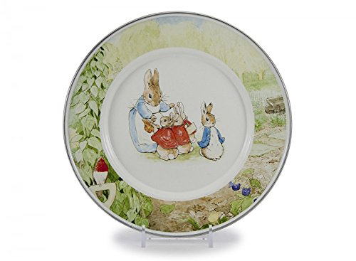 Juego de 3 platos de Beatrix Potter esmaltada, en Peter Rabbit