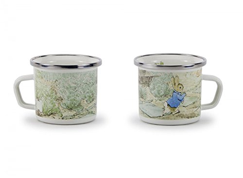 Juego de 3 platos de Beatrix Potter esmaltada, en Peter Rabbit