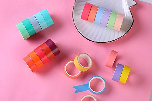Juego de 30 rollos de cinta adhesiva Washi para manualidades, diseño de libros