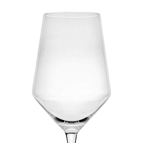 Juego de 4 copas de vino | Grandes copas de vino | Apto para lavavajillas | Copas de vino tinto tradicionales | Juego de copa de vino | M&W