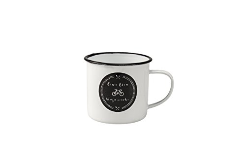 Juego de 4 Tazas Mug vintage esmaltadas para café/té/infusiones.