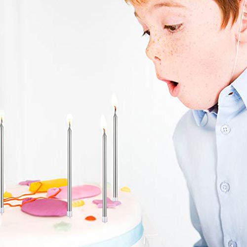 Juego de 52 velas de cumpleaños con números, PUDSIRN, 20 piezas, número 0-9, con purpurina para decoración de tartas, con 32 velas de cumpleaños de largo, estrella y corazón