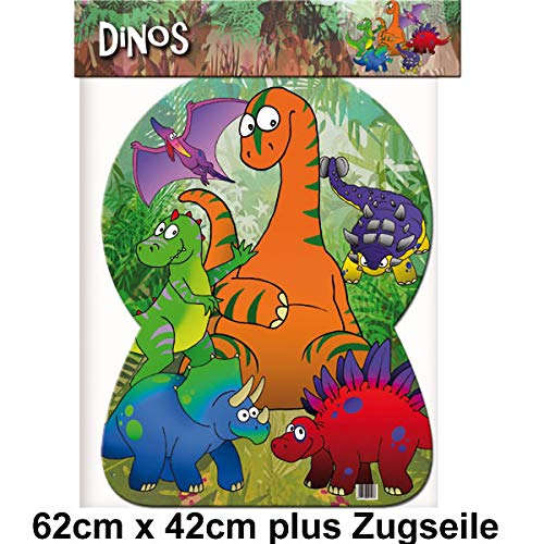 Juego de piñata con diseño de dinosaurio con piñata gigante y 100 piezas de relleno de golosinas n.º 1 de Carpeta para hasta 7 niños