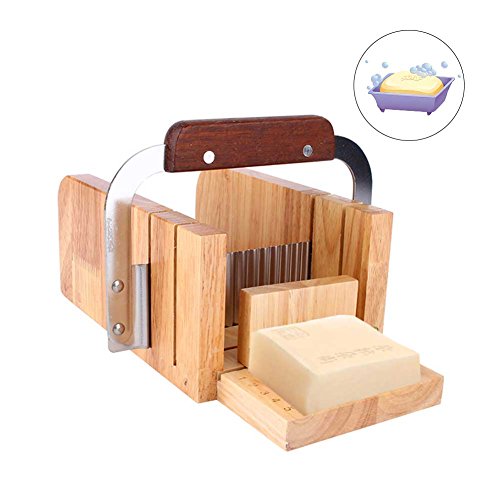 Juego para Hacer Jabón Conjunto de Herraminetas Cuchillo de Tableta Cuchillo de Onda Dispensador de Jabón Modelo de Jabón de Madera