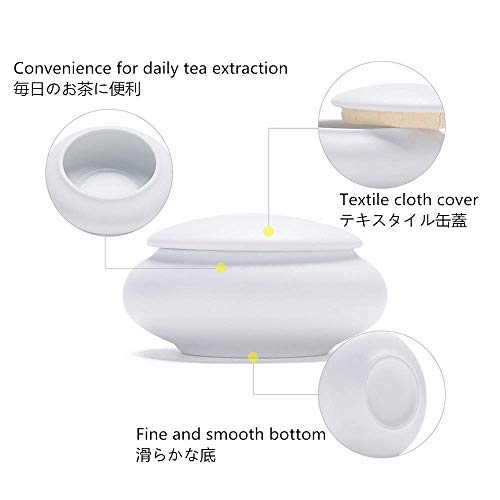 Juegos de té Minimalismo Estilo japonés Olla Cuatro Tazas Juego de té Estilo nórdico Juego de té Moderno para el hogar Cerámica Blanca Pura Clásico Fácil de Llevar para el hogar