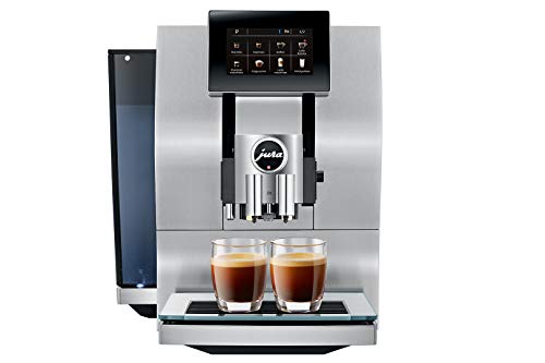 JURA Z8 Aluminium Independiente Máquina espresso Aluminio 2,4 L 20 tazas Totalmente automática - Cafetera (Independiente, Máquina espresso, 2,4 L, Molinillo integrado, 2450 W, Aluminio)