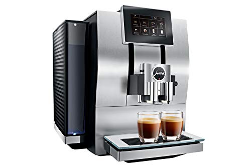 JURA Z8 Aluminium Independiente Máquina espresso Aluminio 2,4 L 20 tazas Totalmente automática - Cafetera (Independiente, Máquina espresso, 2,4 L, Molinillo integrado, 2450 W, Aluminio)