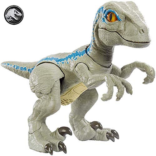 Jurassic World Baby Blue Dino Velociraptor, Dinosaurio de juguete (Mattel GFD40) , color/modelo surtido