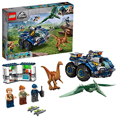 Jurassic World Fuga del Gallimimus y el Pteranodon Figuras de Dinosaurio Juego de Construcción para Niños 8+, Multicolor (Lego ES 75940)