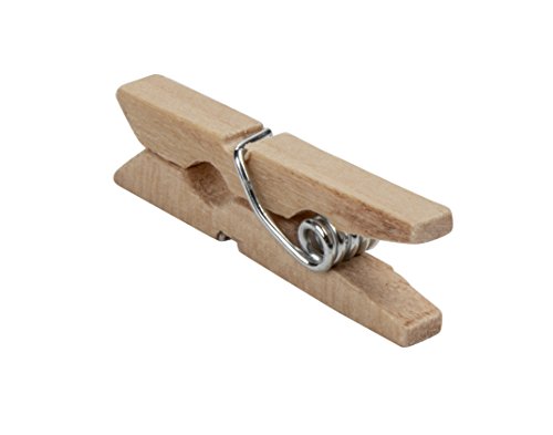 Juvale Mini pinzas de madera para manualidades (0.5 x 0.98 pulgadas, 500 unidades)