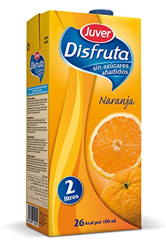 Juver - Bebida Refrescante Sin Azúcar Naranja 2 L