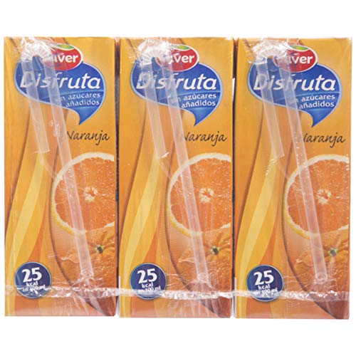 JUVER néctar naranja sin azucares añadidos pack 6 unidades 200 ml