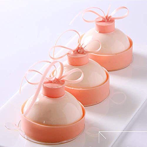 Juxing Molde de Silicona semiesfera Medio, 3 Piezas Paquetes de Molde para Hornear para Hacer Chocolate, Pastel, gelatina, Mousse de cúpula, Resistente al Calor a 260 °C