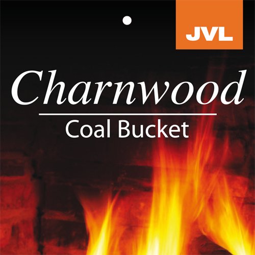 JVL Charnwood carbón Fuego Chimenea Titular de Registro de 28 x 32 cm con asa y Tapa