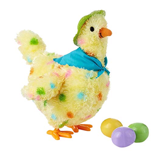 JVSISM Una Gallina Divertido Juguete De Pollo Gallina Hen Poner Huevo Broma Chocada Regalo Ni？o Anti-Estrés Gadget Divertido Juego Interior o Al Aire Libre