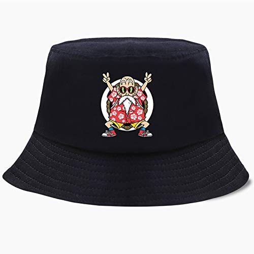 JXMK 56-58 cm Divertidos Sombreros de Panamá Hombres y Mujeres Sombreros de Cubo Anime japonés ollas de Pesca comienzan Sombrero de protección Solar Domo