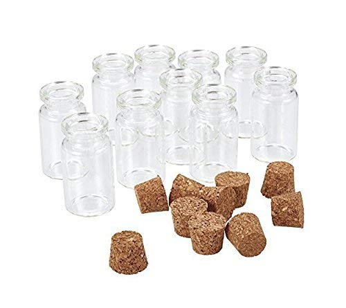 JZK 20 x Mini botella de cristal con corchos 5ml botes cristal pequeños para hierbas aceites especias dulces joyas mensaje viales de vidrio