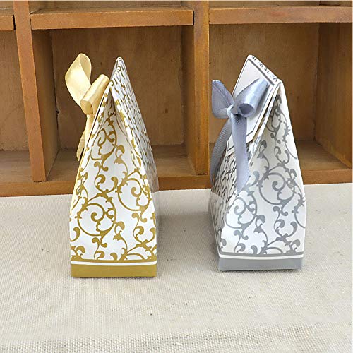 JZK 50 Plata favores cajas regalo bombones para boda baby shower cumpleaños bautizo graduación Navidad comunión partido
