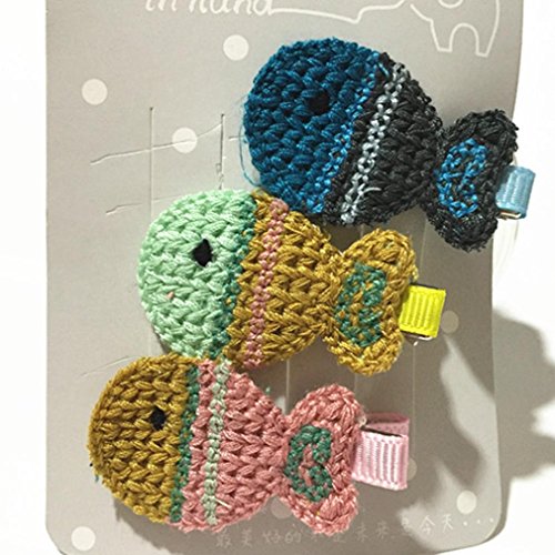 K-youth® 15 piezas pinzas para el cabello niñas princesa estilo de pelo hebilla tejido de punto horquilla infantil para niñas horquillas para el pelo niña bebe gran disfraz para vestir (Multicolor)