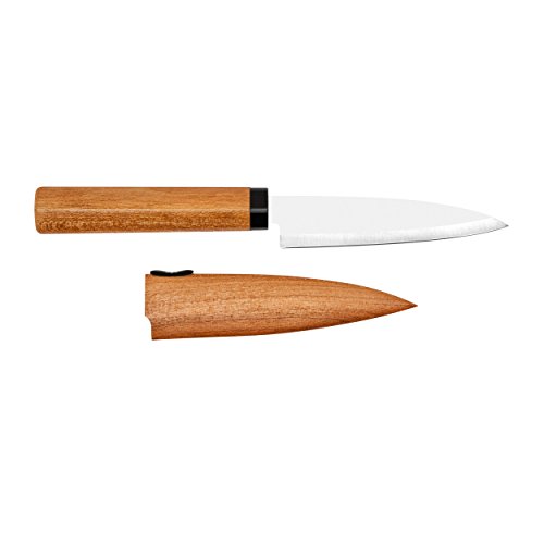 KAI Europe DG-3002 - Cuchillo de fruta con vaina, madera, multicolor